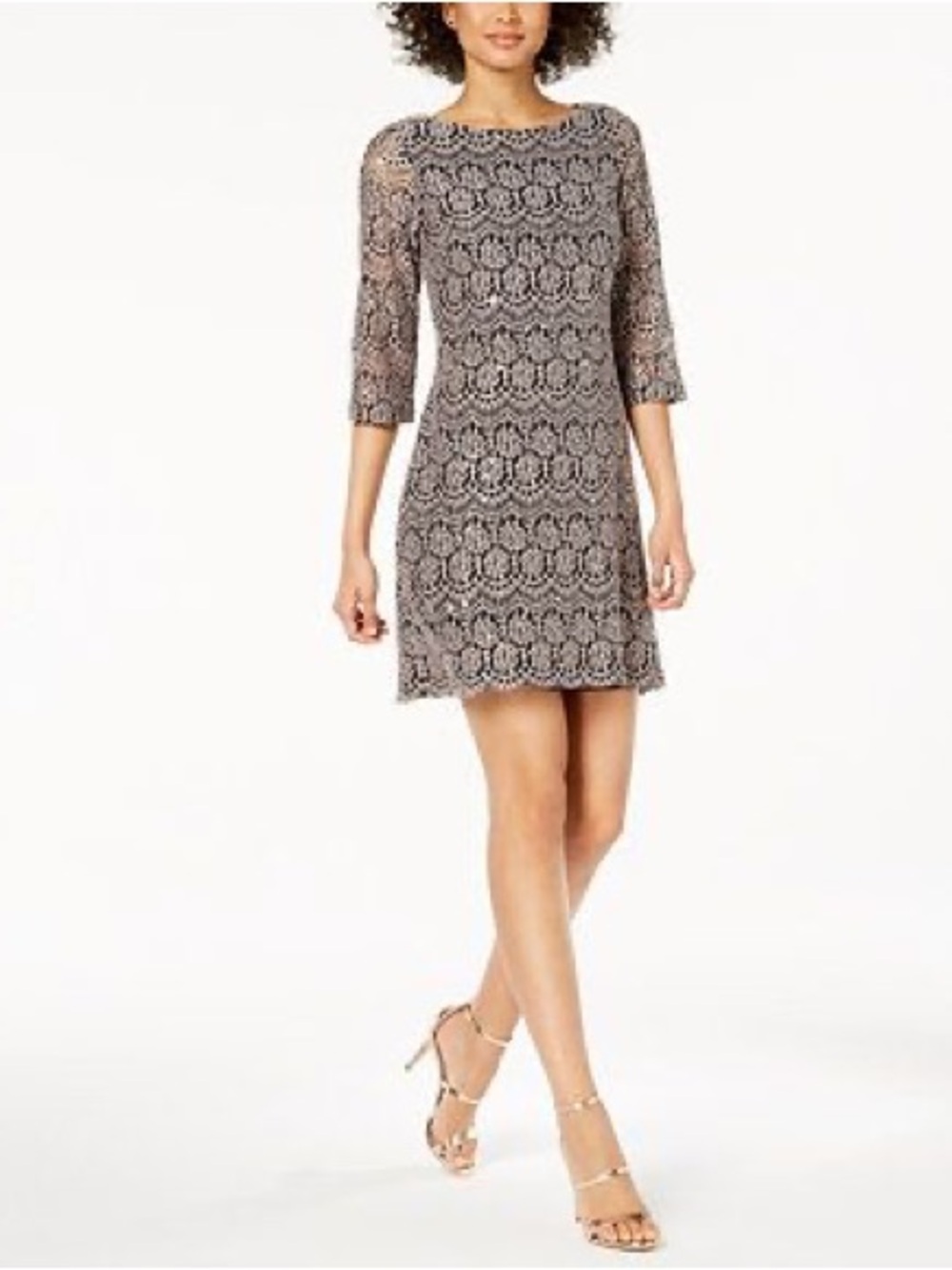 Jessica Howard Overlay Shift Dress